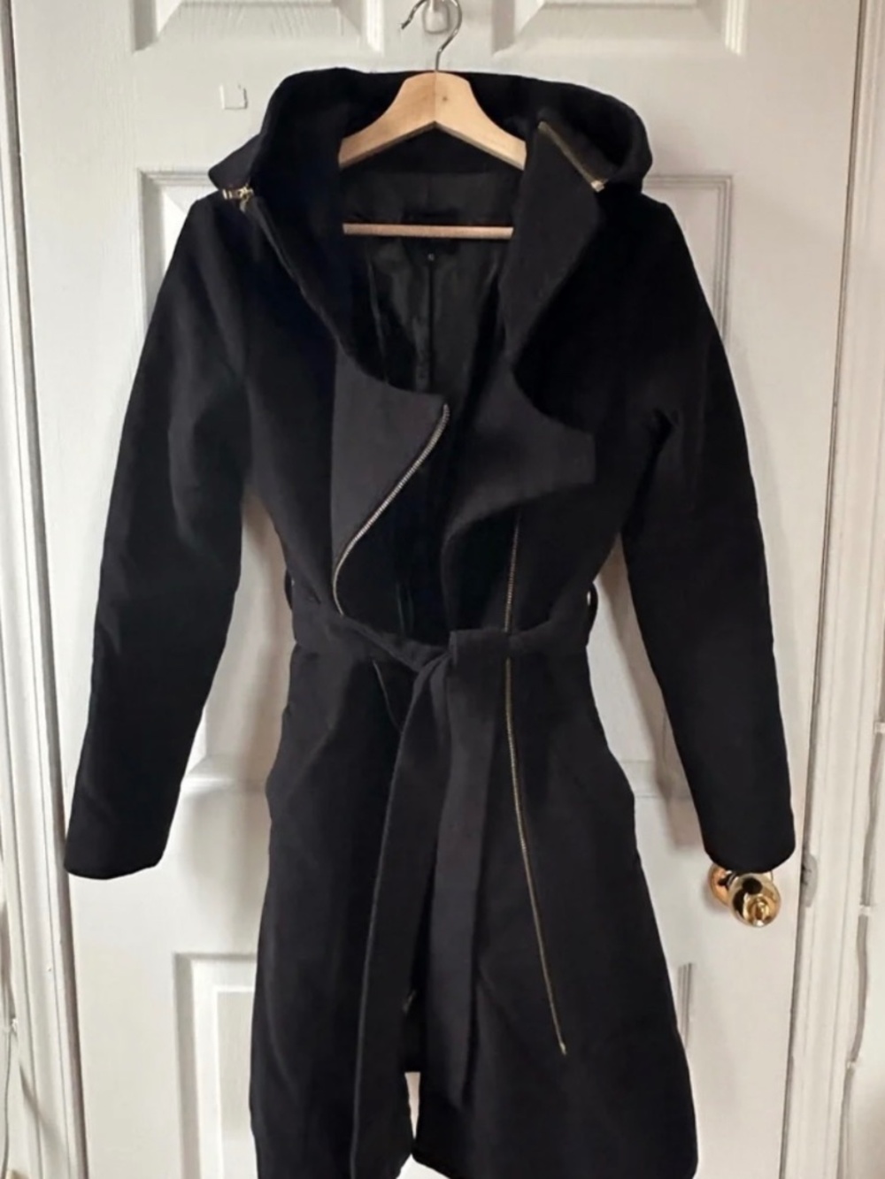 Vaute Couture Premium Warm Vegan Coat (Black)